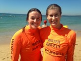 Georgie and Emily, water confidence